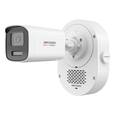 Bala IP 4 Megapixel / ColorVu 3.0 + SoundMax / Lente 4 mm / Dual Light 50 mts (164 ft) IR + Luz Blanca / Bocina + Micrófono Integrados / AcuSense Lite / Exterior IP67 / WDR 120 dB / PoE / Micro SD