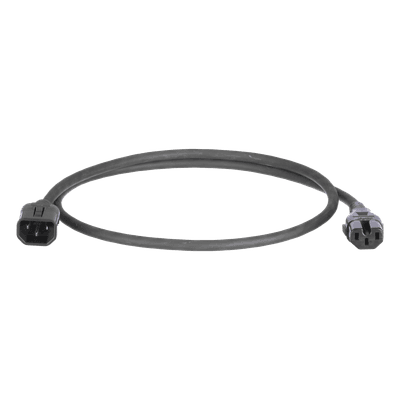 Cable de Alimentación con Bloqueo Doble / IEC C13-C14 / 17 AWG / 10A / 1.2 m (3.9 ft) / Paquete 10 Piezas