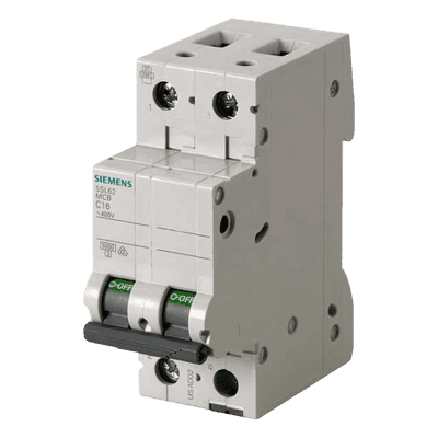 Interruptor automático magnetotérmico / 2 polos / 40 A / 6 kA / Curva C / Montaje DIN