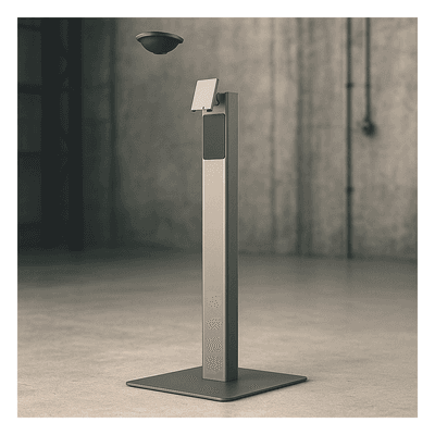 Soporte de Piso / Estructura Metálica / Base de Placa Pesada 15.1 kg (33.3 lb) / Peso Neto Stand 5.51 kg (12.1 lb) / 2 Unidades por Paquete