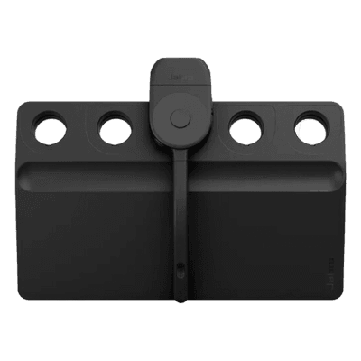 Organizador de Brazo de Micrófono / Kit de 2 Piezas / Polímero Reforzado / Color Negro Mate / Compatible con Jabra Perform 75