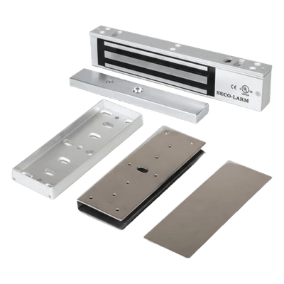 Kit de Control de Acceso / Chapa Magnética 600 lbs (272 kg) / Montaje en U Puerta Cristal / Interior / UL