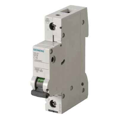 Interruptor Termomagnético / Riel DIN / 1 Polo / 16 A / 6 kA