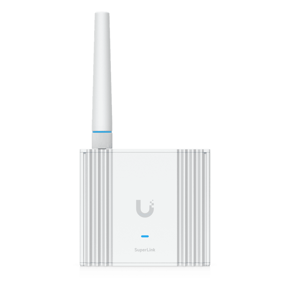 Gateway SuperLink / Alcance 2 km (1.2 mi) / 96 Clientes / Bluetooth 5.2 / PoE o USB-C / Montaje Pared o Riel DIN