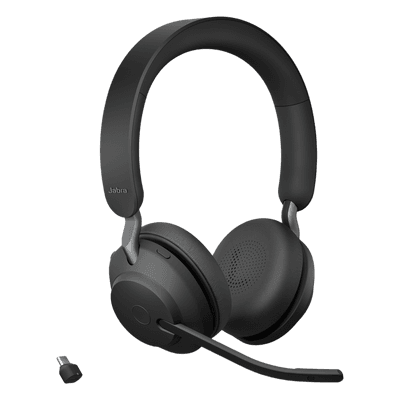 Auricular Estéreo Inalámbrico / 37 Horas Autonomía / Cancelación Activa de Ruido / Busylight Omnidireccional / Dongle USB-C / 3 Micrófonos MEMS