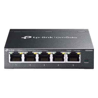 Switch Gestionado SDN / 5 Puertos Gigabit / 10 Gbps Capacidad Switching / 7.4 Mpps Forwarding Rate / Fanless / VLAN 802.1Q / QoS 8 Colas