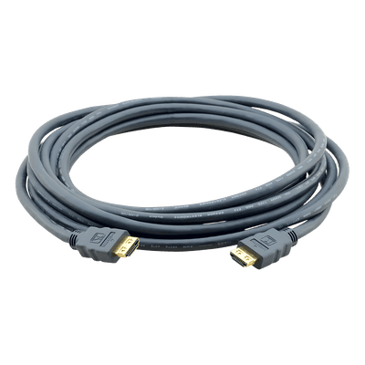 Cable HDMI Premium| Longitud 10.7 m | Alta Velocidad 18 Gbps | 4K@60Hz (4:2:0) | Conectores Dorados 24K | K-Lock Resistentes | Triple Blindaje | Certificado Premium