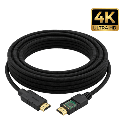 Cable HDMI Activo / 4K@60Hz 4:4:4 / 18 Gbps / 20 m (66 ft) / HDR / Triple Blindaje / K-Lock / UL CL3/FT4