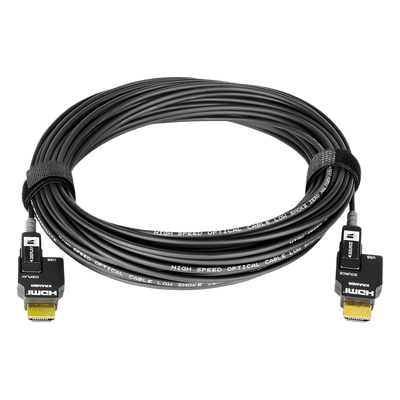 Cable HDMI Activo Óptico / 4K@60Hz 4:4:4 / 18 Gbps / Terminales Micro-HDMI Desmontables / Fibra Óptica / LSHH / 20 m (65.6 ft)