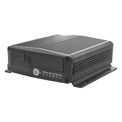 DVR Móvil / 6 Canales / 4 AHD + 2 IP / H.265 / IA Embebida ADAS+DSM / 4G-GPS-Wi-Fi / Almacenamiento 3 TB / SD 1 TB + SSD M.2 2 TB