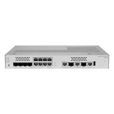 Gateway de Seguridad Convergente / 8 Puertos 10GE/GE Combo / 500 Usuarios / 64 APs Gestionables / 500 Túneles IPsec / 2 Gbps NGFW / Sin Ventilador