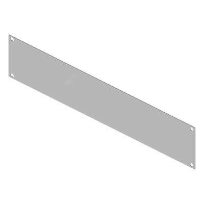 Panel Ciego para Rack 19 in / 2U / Acero Calibre 14 / 483 mm x 88 mm (19.02 in x 3.46 in) / Pintura Electrostática Blanca / Componente Pasivo