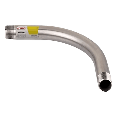 Codo de Pared Gruesa / 1 1/4" / Acabado Galvanizado / Rosca Cónica / Uso Intemperie