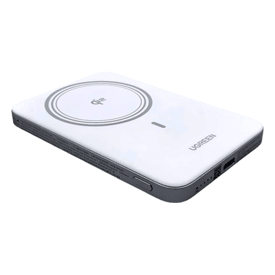 Power Bank Magnético Inalámbrico / 5000 mAh / 15W MagSafe y Qi / 20W USB-C PD 3.0 / Carga Simultánea / Ultrafino 8.6 mm (0.34 in)