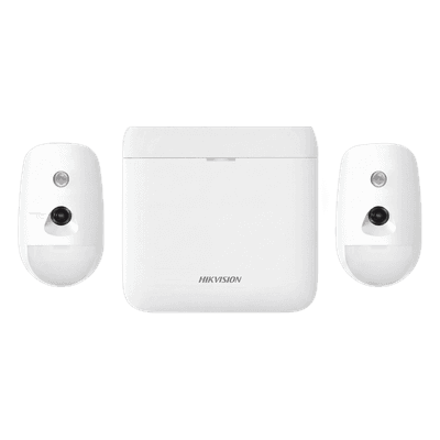 Kit de Alarma Inalámbrica / 48 Zonas / 2 PIRCAM con Videoverificación / Batería de Respaldo 12 h / Inmunidad a Mascotas 30 kg / Comunicación 433 MHz