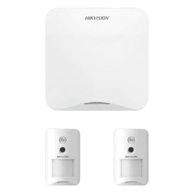 Kit de Alarma Inalámbrico / Wi-Fi 2.4 GHz y GSM 3G/4G / 16 Zonas Configurables / 2 Cámaras PIR con Verificación Visual / Alcance Radio 1200 m / Inmunidad Mascotas 24 kg