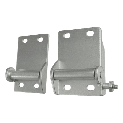 Soportes Inferiores para Puerta de Garage / Acero Reforzado / Capacidad 500 kg / Par Izquierdo y Derecho / Acabado Anticorrosión