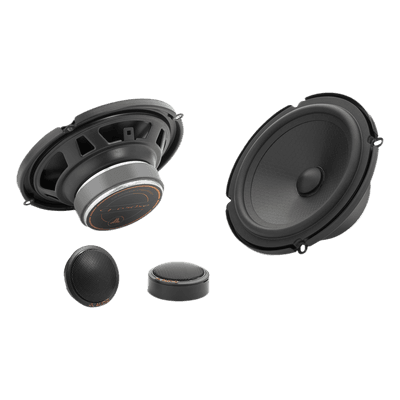 Componentes de Audio Automotriz / 6.5 Pulgadas / 2 Vías / 50 W RMS / 4 Ω / Tweeter Aluminio 25 mm / Rejillas Incluidas