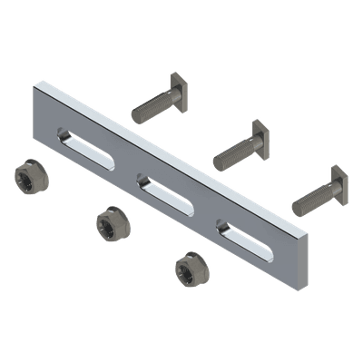 Soporte Inclinado Solar / Aluminio Serie 6000 / Ajustable / Compatible N Rail 4.72 / 135 g / Acero Inoxidable Grado 30