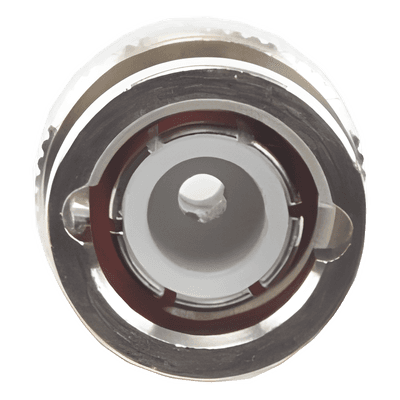 Conector BNC Macho / Anillo Plegable / Bronce Niquelado / Contacto Oro / Para LP-195, LMR-195, RG-58/U, RG-142/U