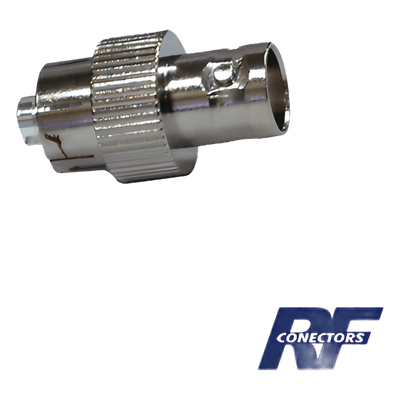Adaptador de Interconexión / BNC Hembra a Conector-Rosca / Cuerpo Niquelado / Contacto de Plata / Compatible Kenwood e Icom