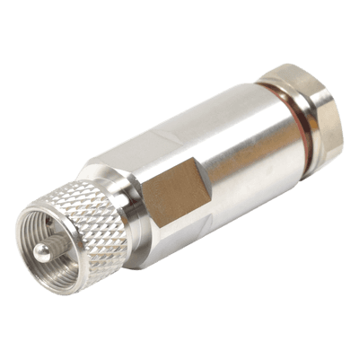 Conector UHF Macho / PL-259 / Cable HELIAX 1/2" / Tipo Rosca / Frecuencia 0-300 MHz / Teflón PTFE