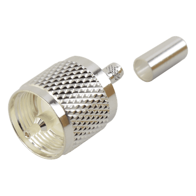 Conector UHF Macho / Anillo Plegable / RG-58/U / RG-142/U / 500 MHz