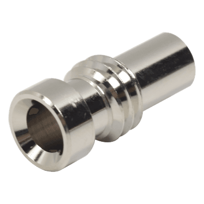 Adaptador / Reductor coaxial / Cables RG-8/X, BELDEN 9258, RG-59/U, BELDEN 8241 / Cuerpo níquel / Ensamble roscable