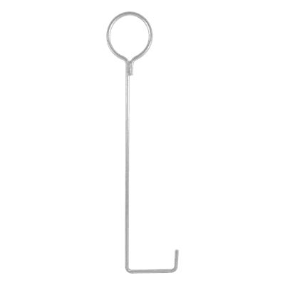Ancla de Piso para Retenida / Varilla 1/2' / Longitud 92 cm (36') / Torre 30 m (98.4 ft) / Argolla 13.6 cm (5.3') / Galvanizado Electrolítico