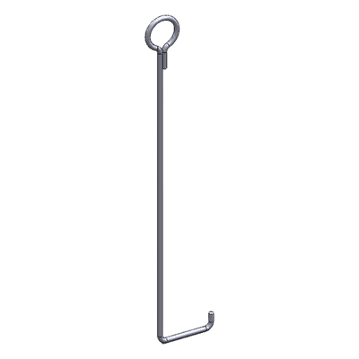 Ancla de Piso para Retenida / Torre 45 m (147.6 ft) / Varilla 3/4" / Galvanizado por Electrólisis / Anclaje 32 m (105 ft)
