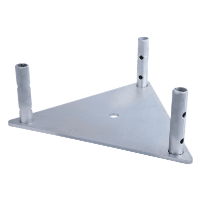 Base para Torre / Acero 1/4' / Niple 3/4' Galvanizado Electrolítico / Concreto Especializado / Alta Resistencia al Viento