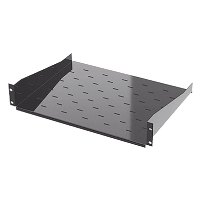 Charola para Rack / 19" / 2UR / Profundidad 34.2 cm (13.5 in) / Carga 20 kg / Lámina Calibre 16