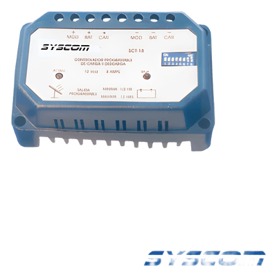 Controlador Solar con Temporizador / 12 Vcc / 20 A / Temporización 30 min a 12 h / Protección Bajo Voltaje 10 Vcc / Regulación Carga 12.70 a 14.40 Vcc / Indicadores LED