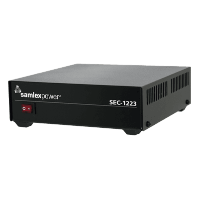 Fuente de Poder Conmutada / 13.8 VCC / 23 A Continuos / 25 A Máximo / Entrada 120/240 VCA / Diseño Compacto