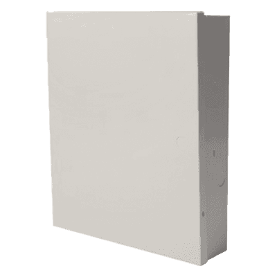 Gabinete metálico para panel de alarma, sin chapa, diseño delgado para instalación en pared