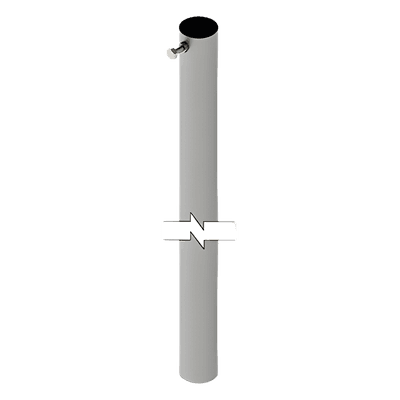 Mástil para Antena / Altura Fija 3 m (9.8 ft) / Diámetro 1-1/4" / Carga Máxima 6 kg / Antenas hasta 25 cm