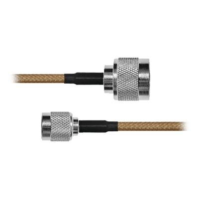Cable RG-142/U, con conectores N Macho / TNC Macho de 60 cm.