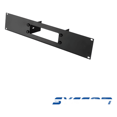 Tapa frontal de aluminio / Calibre 11 / 2U / Rack 19" (48.26 cm) / Color negro