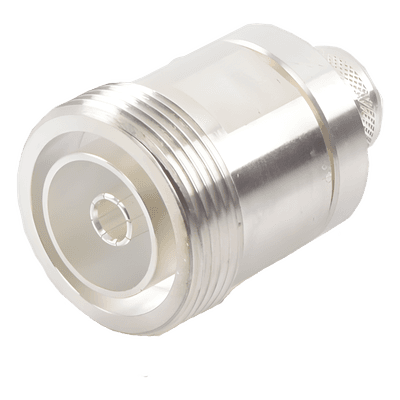 Conector DIN 7-16 Hembra / Anillo Plegable / LP600, LMR-600, 7977A / Bronce Plateado / Teflón