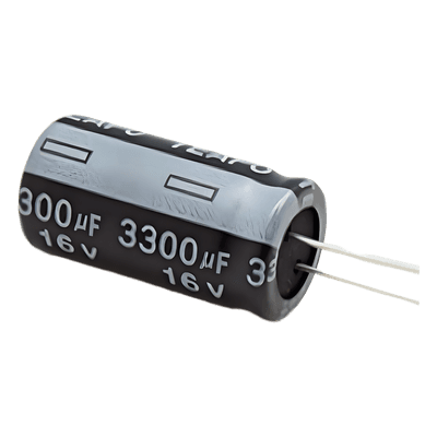 Capacitor Electrolítico / 3300 µF / 16 V / Tolerancia ±20% / Radial / -40°C a +85°C
