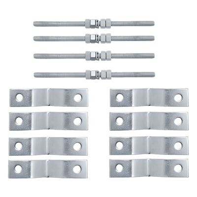 Kit de Soporte para Antena / Acero Estructural Galvanizado / Montaje Vertical u Horizontal / Uso Rudo Exterior / 4.9 kg