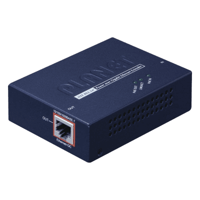 Extensor PoE+ / Hasta 100 m / Entrada PoE+ Gigabit 802.3 at y Salida PoE+ Gigabit 802.3 af / at / Interior