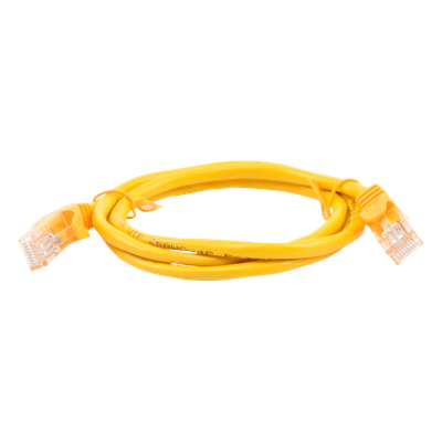 Cable de Parcheo UTP Cat5e / 1 Metro (3.28 Pies) / Amarillo / RJ45 / 100 Ohm