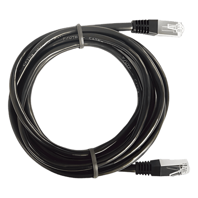 Cable de Parcheo FTP Cat5e / 1 m (3.28 ft) / 10/100Base-T/TX / Blindaje Global / Negro