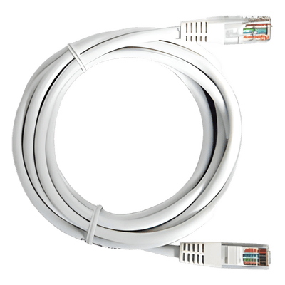 Cable de Parcheo UTP Cat6 / 2 m (6.56 ft) / 100 Ohm / RJ45 / Blanco
