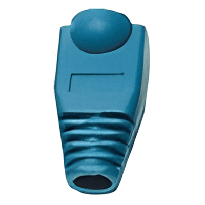 Bota Plástica / 27.5mm Longitud / 6.5mm Diámetro Interior / 0.09 pies / RJ45 / Azul