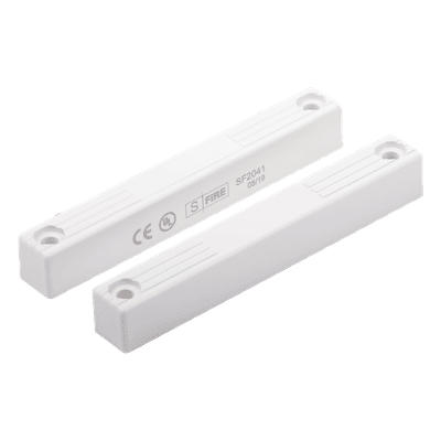 Contacto Magnético para Puertas y Ventanas / GAP 70 mm / Perfil Delgado / Operación NC / 12 VCC