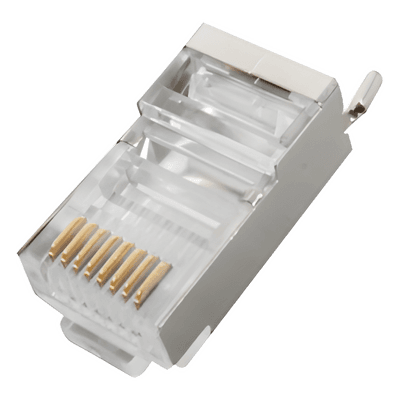Conector RJ45 Blindado / Cat5e / FTP-STP / Pin a Tierra / Paquete 100 pzas