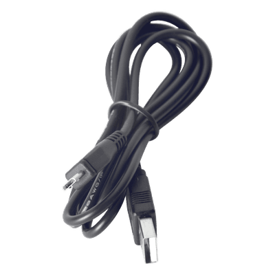 Cable programador y cargador / USB 2.0 a Micro USB / 1 m (3.3 ft) / 1.5 A / Conectores dorados / PVC negro