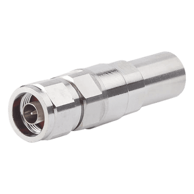 Conector coaxial / N macho recto / 1/2 pulgada / 0-8800 MHz / IP68 / Blindaje -130 dB